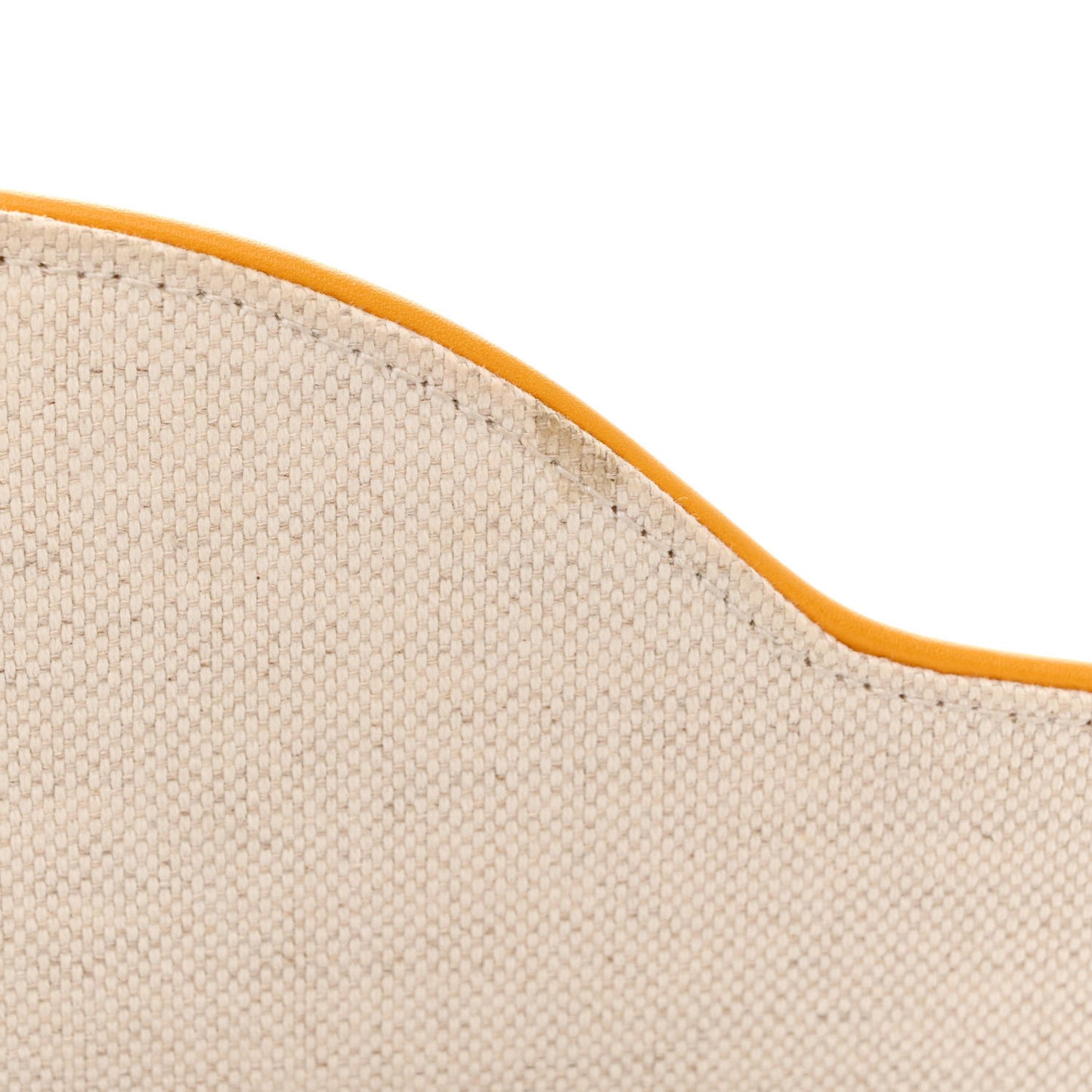 Linen Canvas Embroidered Small Shoulder Bag White