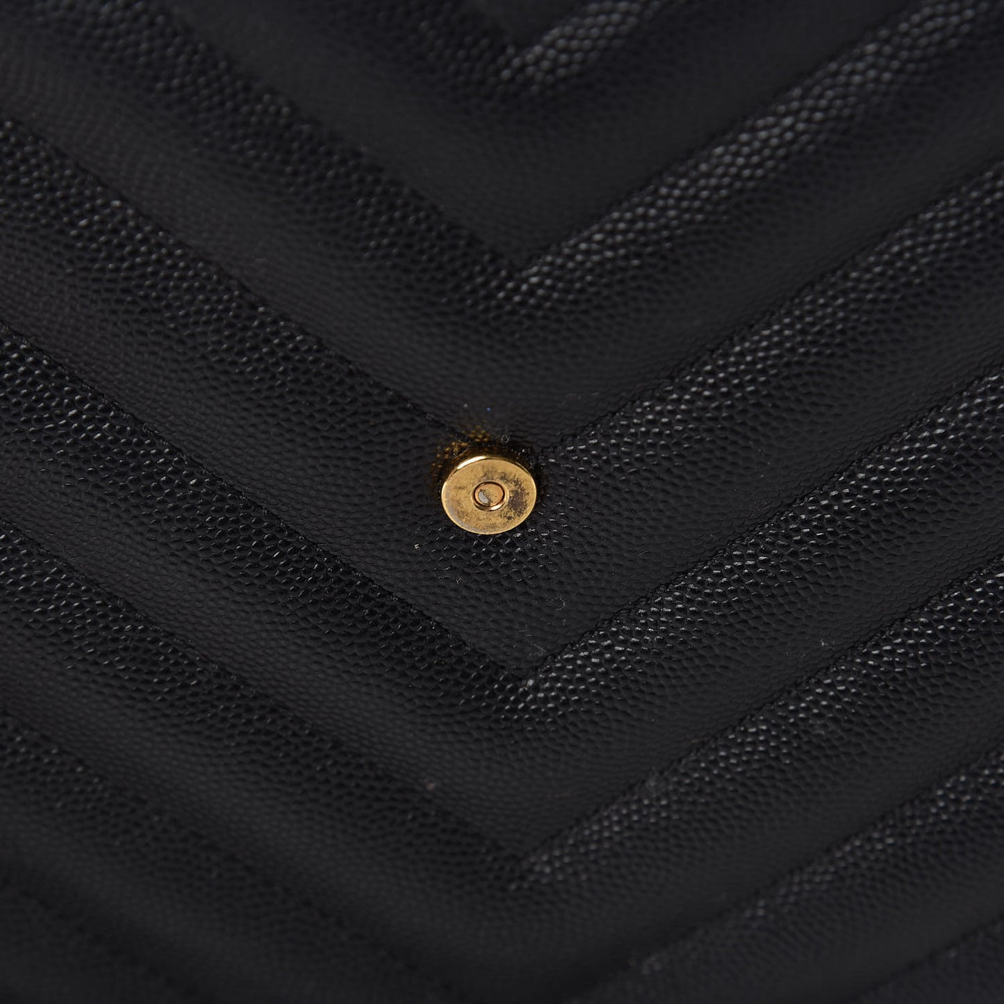 Grain De Poudre Matelasse Chevron Monogram Shopping Bag Black