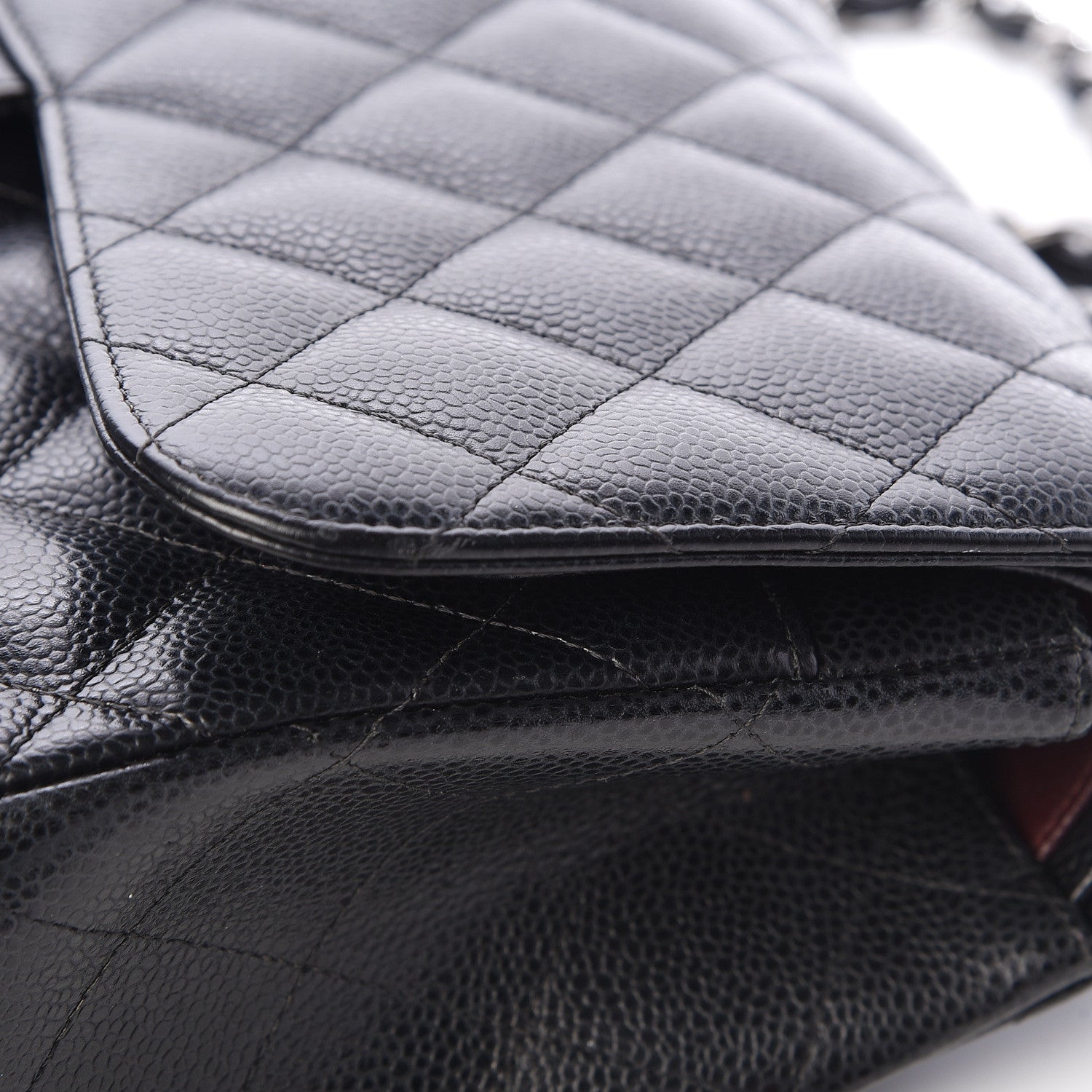 Chanel Caviar Quilted Jumbo Double Flap Black 11 of 11