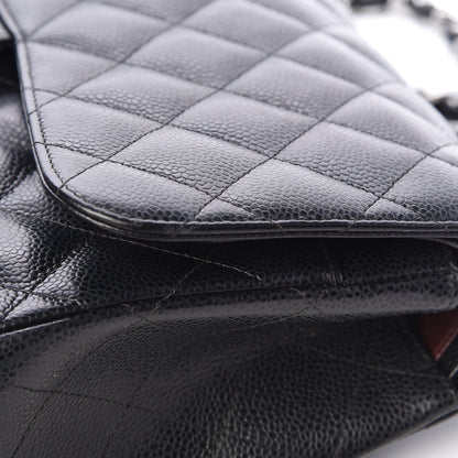 Chanel Caviar Quilted Jumbo Double Flap Black 11 of 11