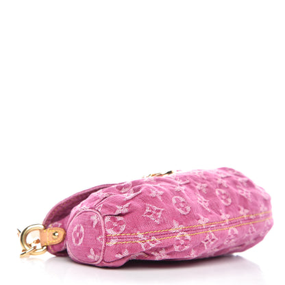 Louis Vuitton Monogram Denim Mini Pleaty Fuchsia 4 of 11