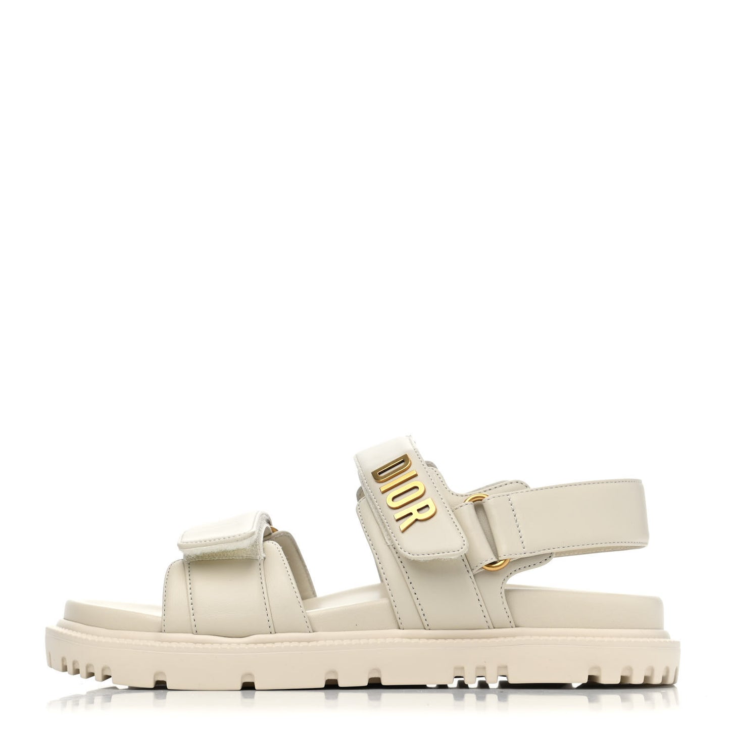 Lambskin Dioract 10mm Sandals 35.5 Off White