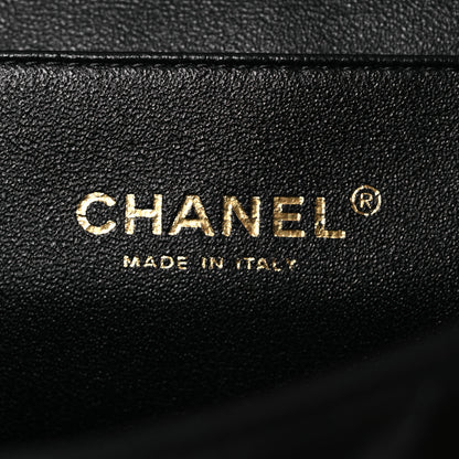 Chanel Lambskin Quilted Clutch with Chain Flap Black 6 of 10