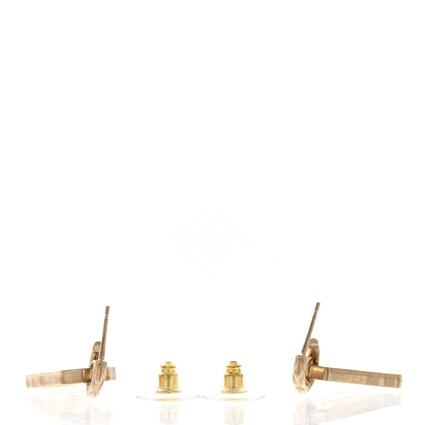CC Tag Drop Earrings Gold