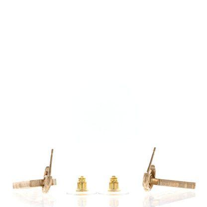 Chanel CC Tag Drop Earrings Gold 3 of 5