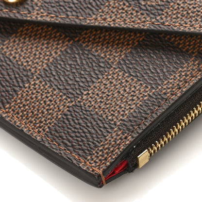 Louis Vuitton Damier Ebene Recto Verso Card Holder Red 8 of 9