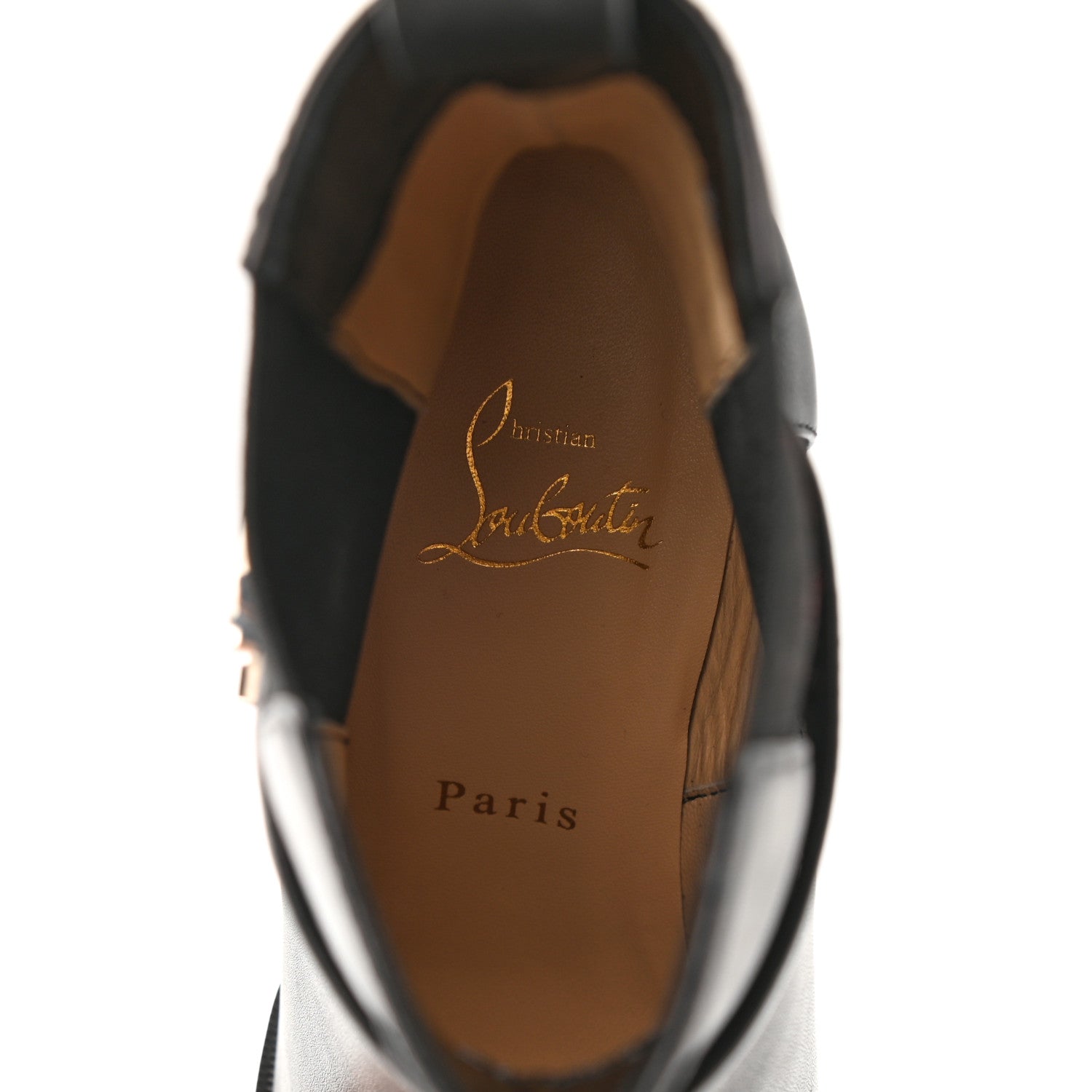 Christian Louboutin Calfskin 70 Chelsea Ankle Boots 38.5 Black 6 of 6