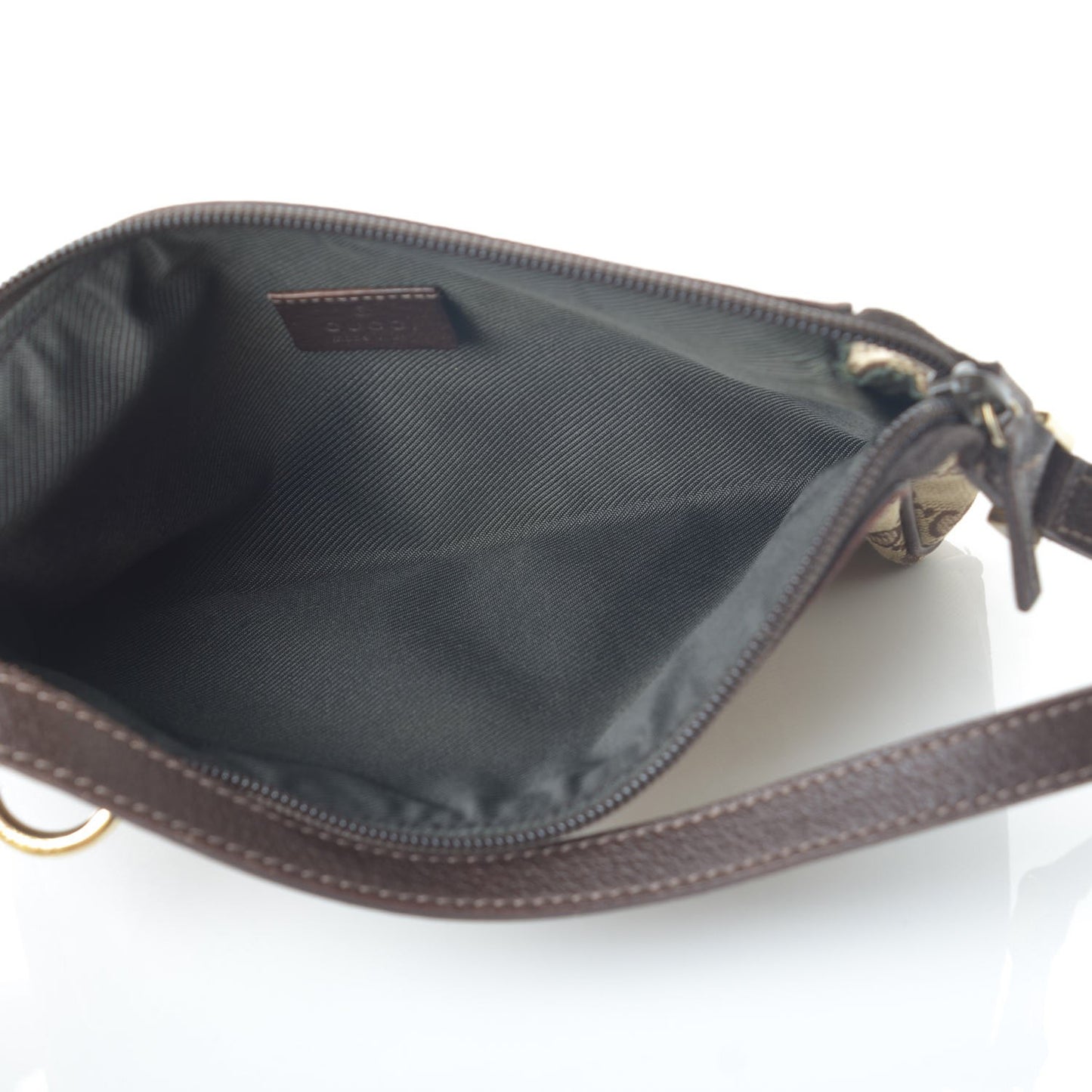 Monogram D Ring Cosmetic Case Brown