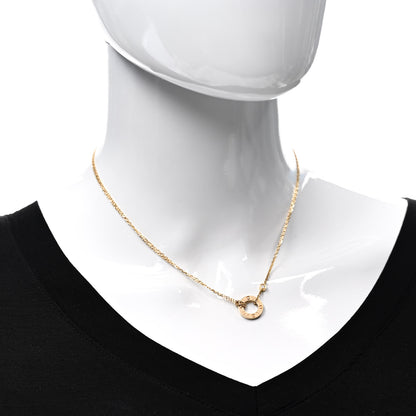 Cartier 18K Yellow Gold 2 Diamond LOVE Necklace 2 of 4