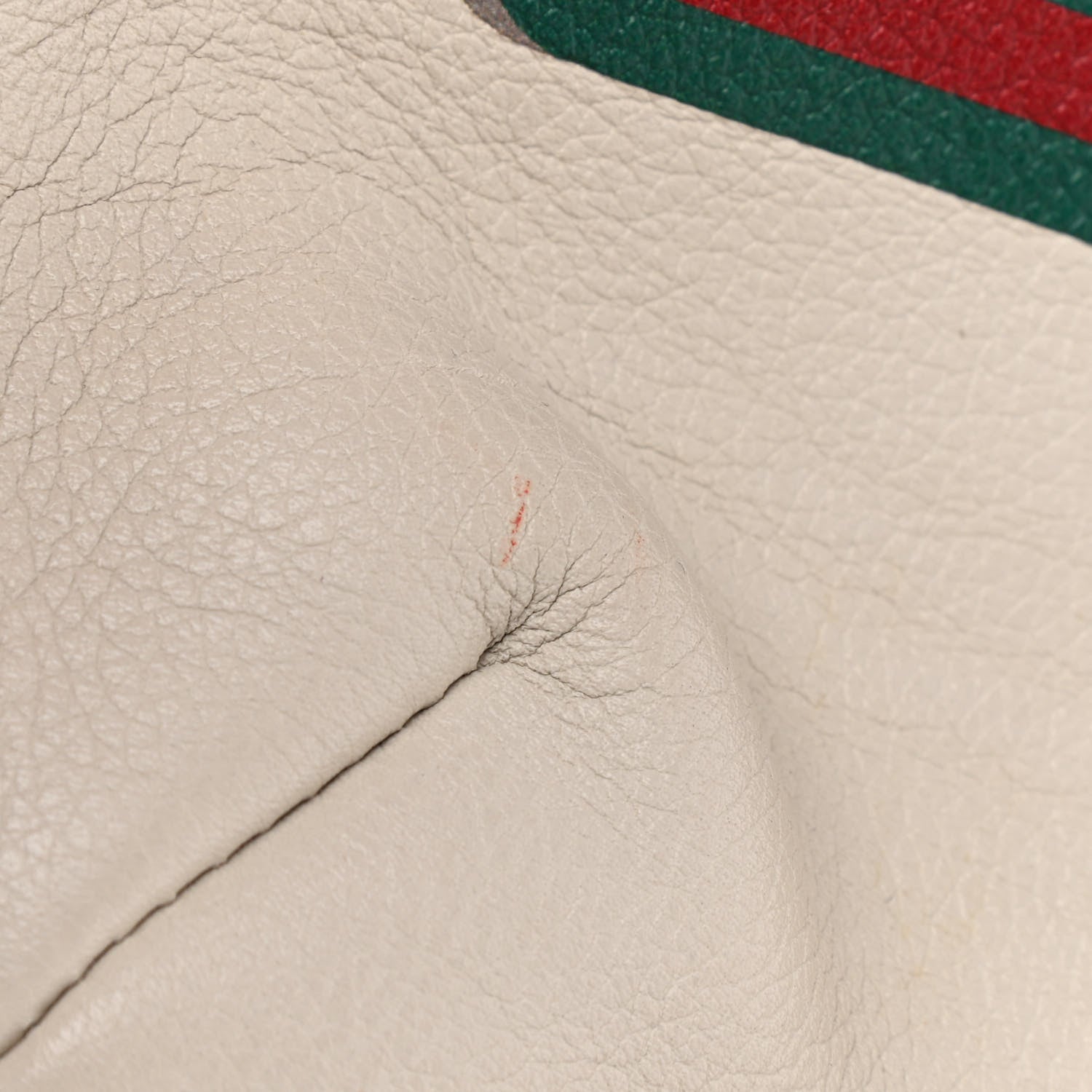 Gucci Grained Calfskin Logo Belt Bag White 11 of 11