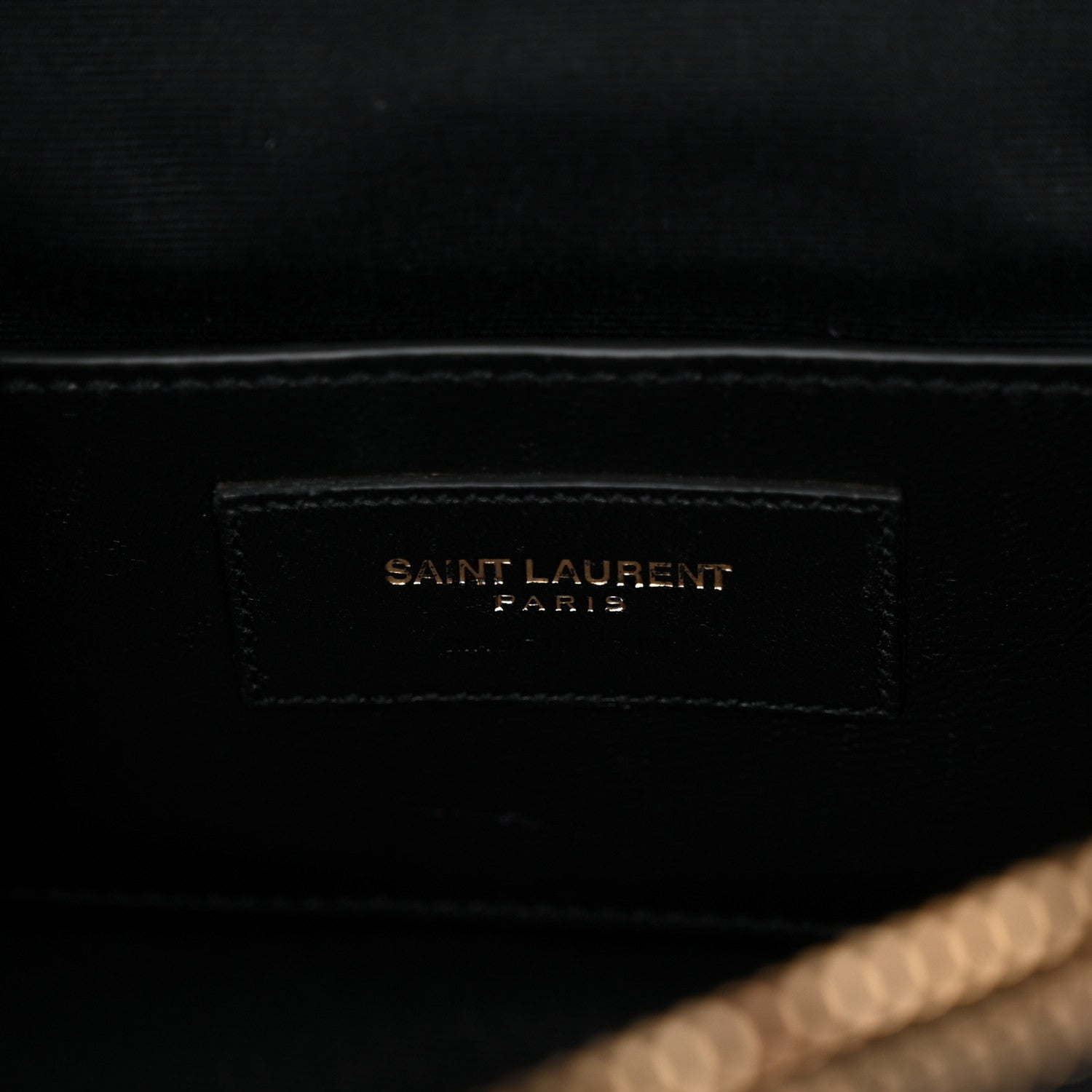 Saint Laurent Sheepskin Matelasse Chevron Monogram Large College Satchel Black 6 of 13