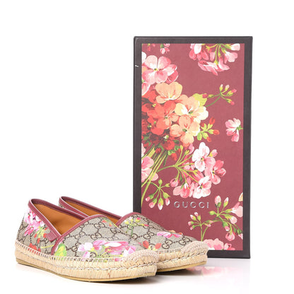 Gucci GG Supreme Monogram Blooms Espadrilles 39 Beige Multicolor Dry Rose 10 of 10