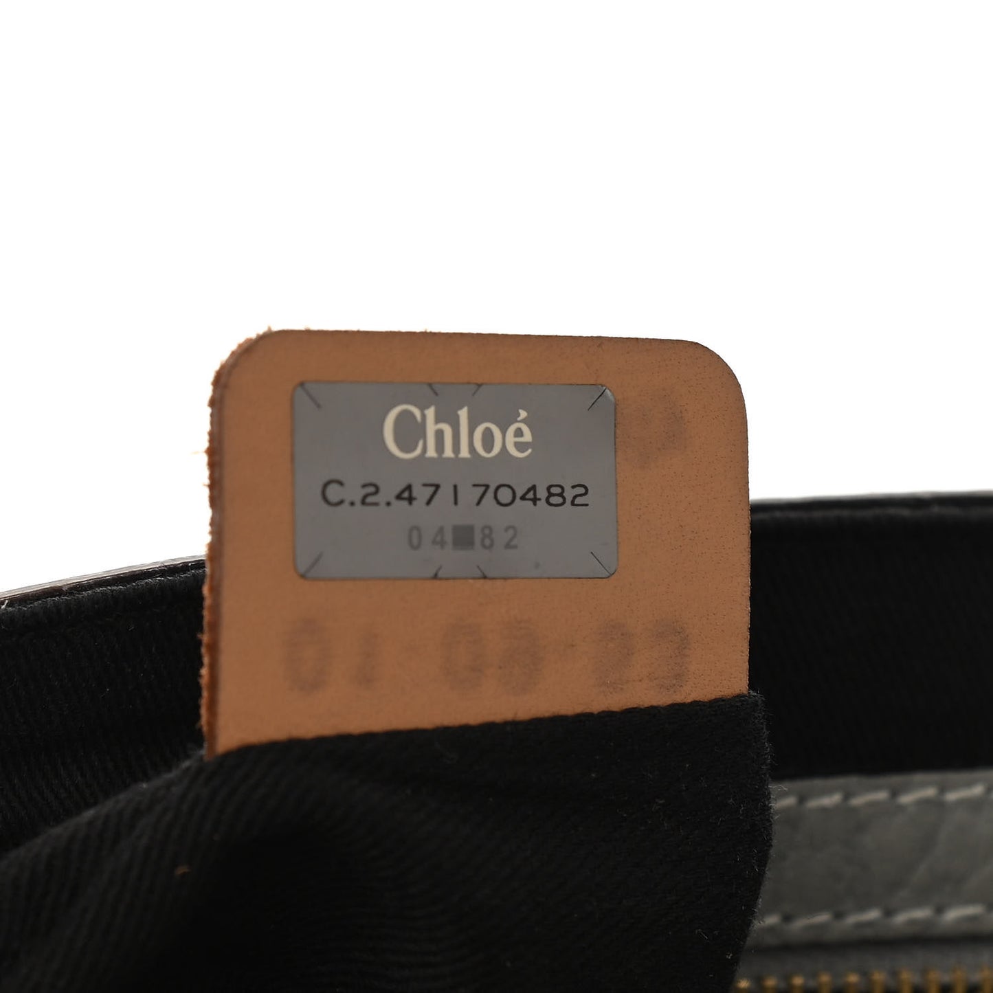 Grained Calfskin Medium Sally Flap Bag Grey