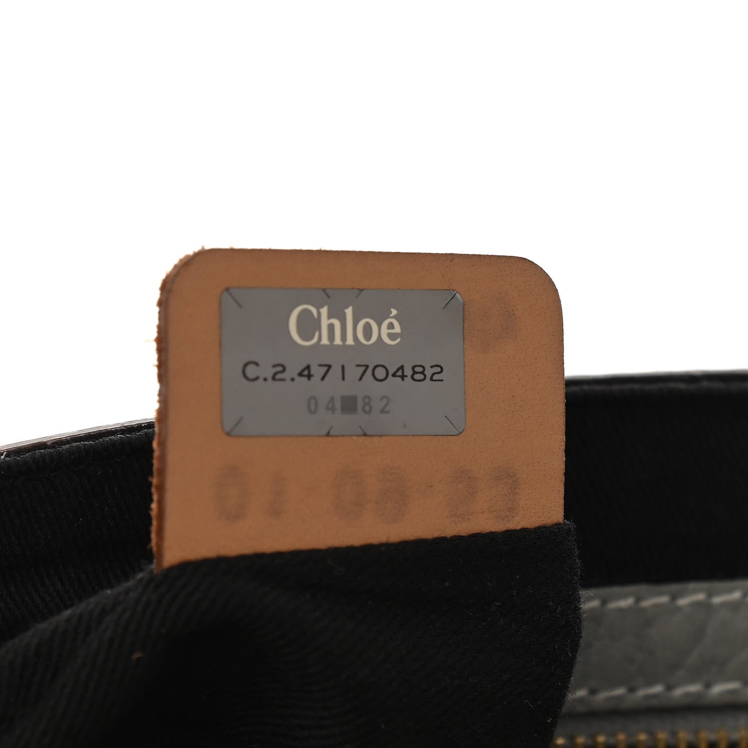Chloe Grained Calfskin Medium Sally Flap Bag Grey 9 of 15