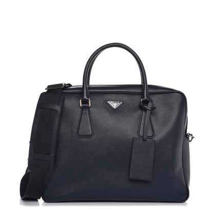 Prada Saffiano Travel Briefcase Baltico 1 of 8