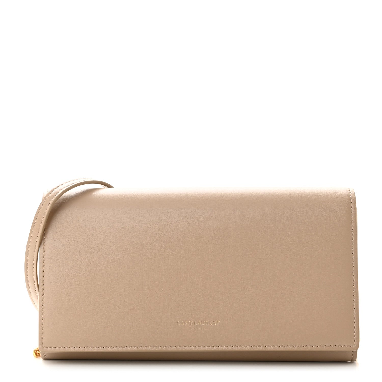 Saint Laurent Smooth Calfskin Mini Paris Bag Beige 1 of 9