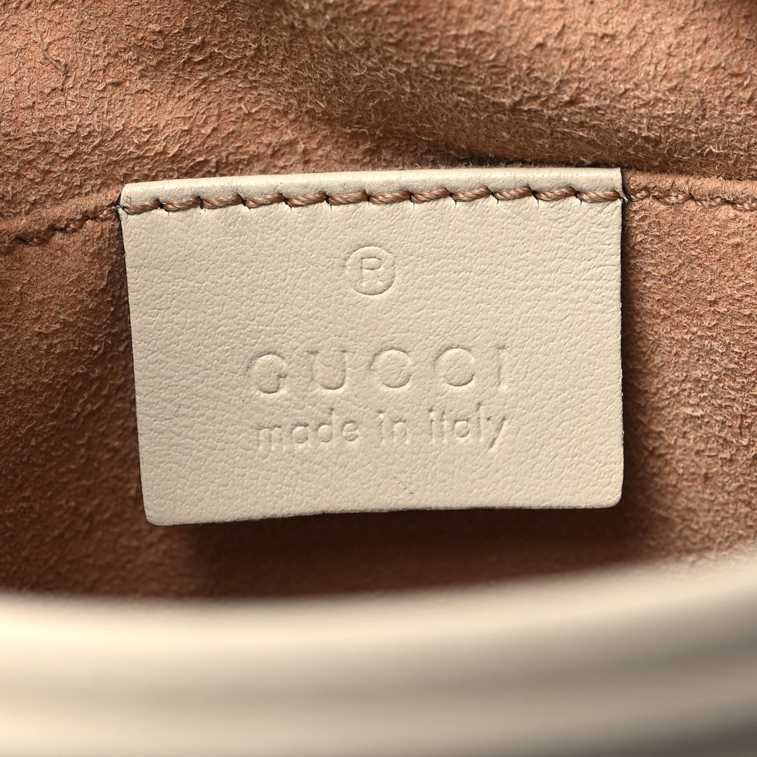 Gucci Calfskin Matelasse Mini GG Marmont Chain Shoulder Bag White 6 of 13
