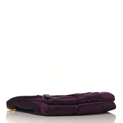 Prada Satin Raso Bow Wristlet Prugna 4 of 10