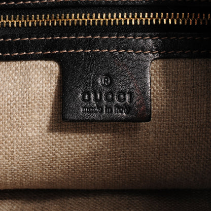 Gucci Canvas Floral Flora Jackie O Hobo Black 6 of 8