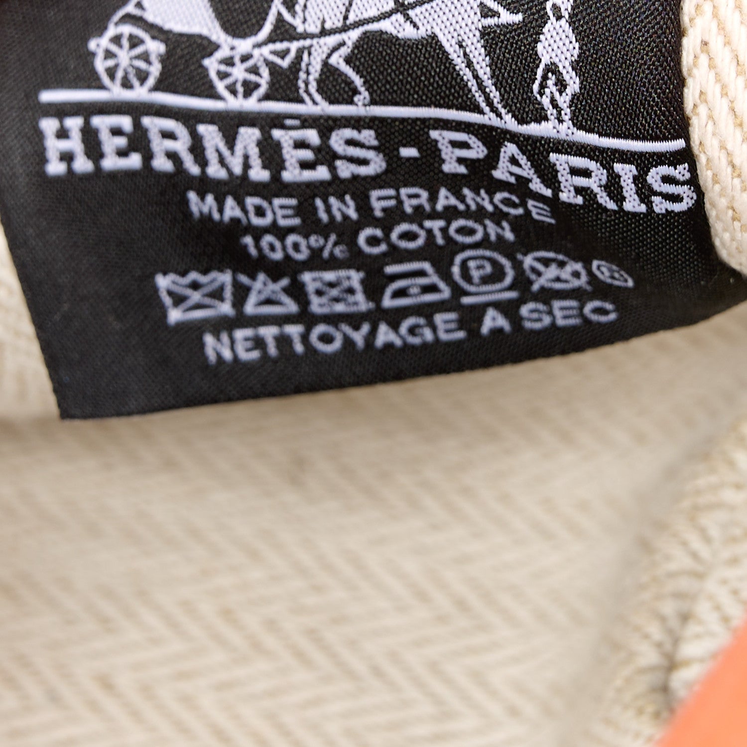 Hermes Canvas Small Bride-A-Brac Pouch Orange Burgundy 6 of 11