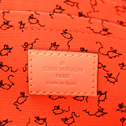 Louis Vuitton Catogram Neverfull MM GM Pochette Marron 6 of 6