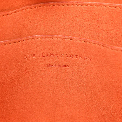 Stella McCartney Eco Alter Nappa Perforated Logo Mini Crossbody Orange 6 of 10