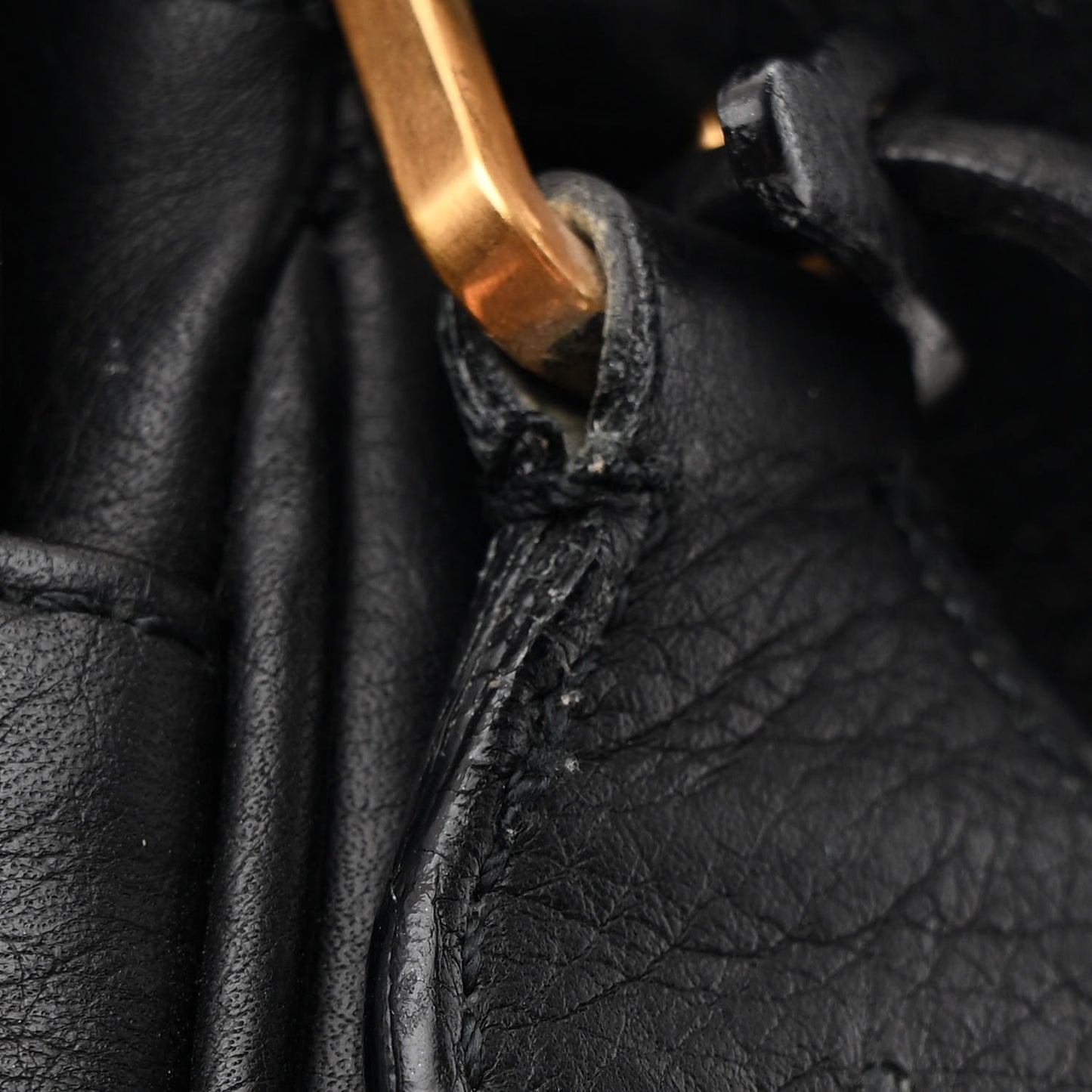 Calfskin Chain Strap Shoulder Bag Black