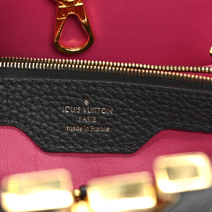 Louis Vuitton Taurillon Capucines MM Black Fuchsia 6 of 10