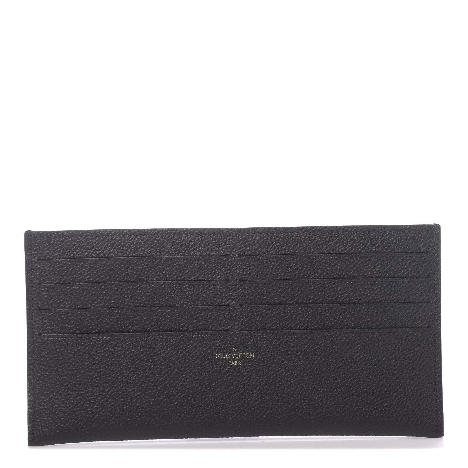 Louis Vuitton Calfskin Felicie Chain Wallet Card Holder Insert Black 1 of 6