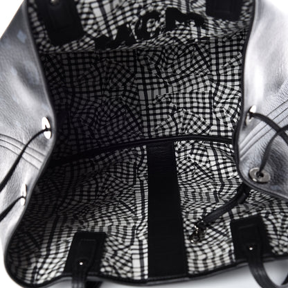MCM Visetos Large Liz Reversible Shopper Tote Black 8 of 17