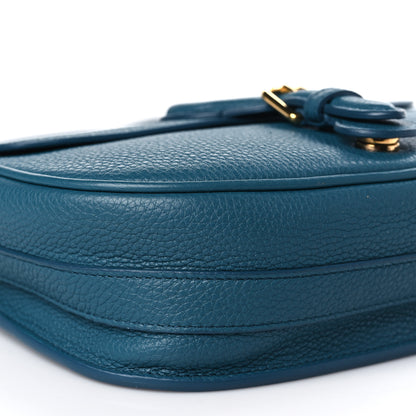 Christian Dior Grained Calfskin Medium Bobby Flap Steel Blue 8 of 9