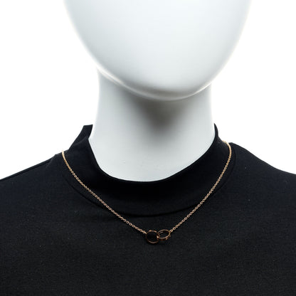 Cartier 18K Pink Gold Interlocking LOVE Necklace 2 of 9