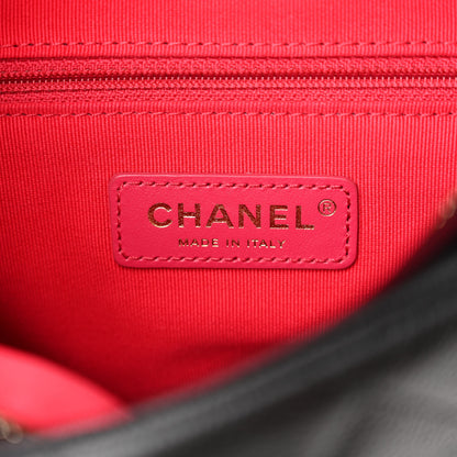 Chanel Shiny Caviar Quilted Chain Melody Backpack Black 6 of 11
