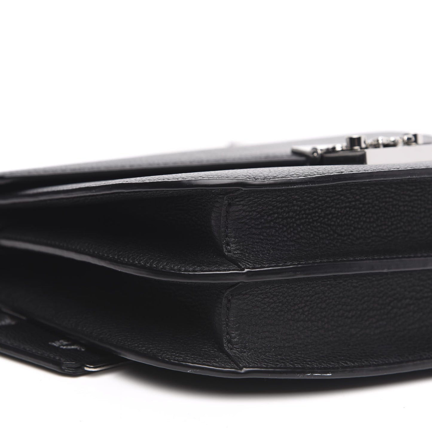 Grained Calfskin Patricia Park Avenue Crossbody Bag Black