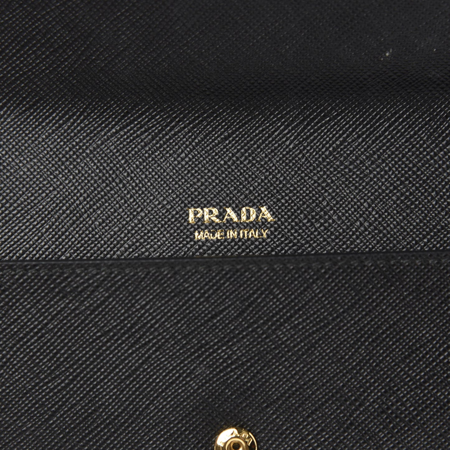 Saffiano Letter Envelope Wallet Black