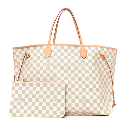 Louis Vuitton Damier Azur Neo Neverfull GM Rose Ballerine 1 of 11