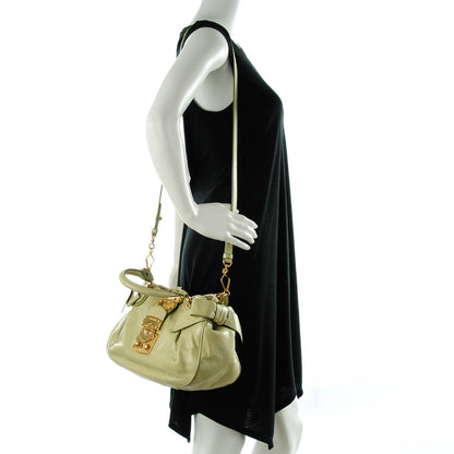 Miu Miu Vitello Lux Mini Bow Bag Pistacchio 2 of 8