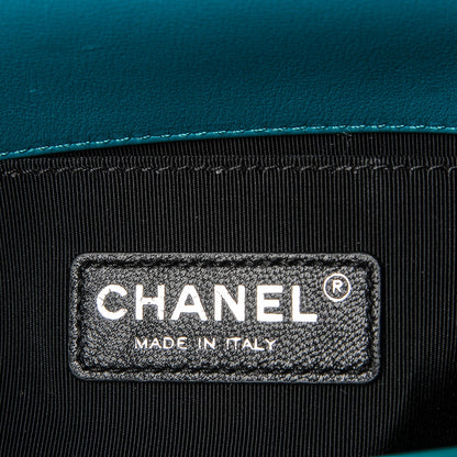 Chanel Patent Calfskin Small Boy Flap Plexiglass Green 6 of 8