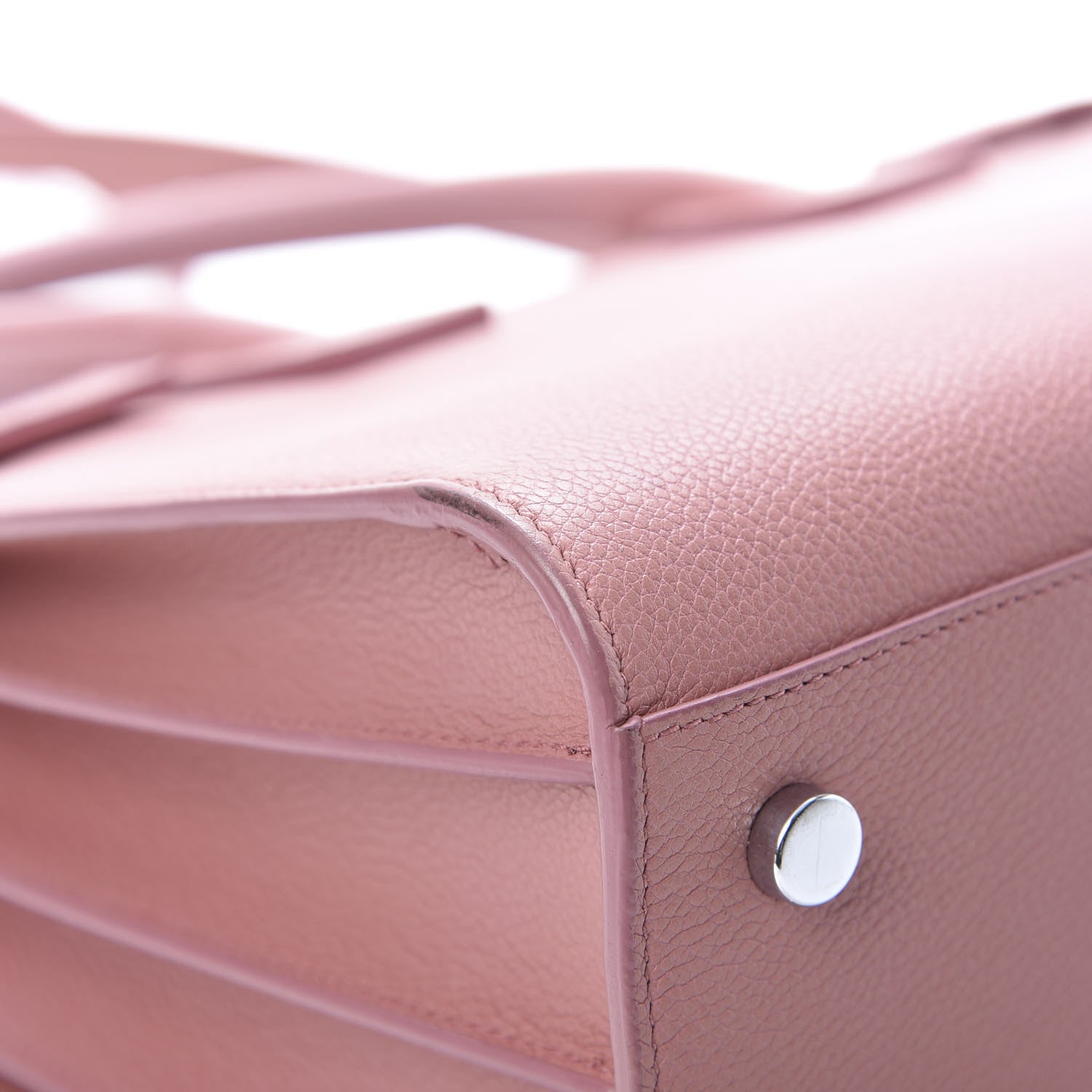 Saint Laurent Grained Calfskin Baby Sac De Jour Dark Rose 12 of 20