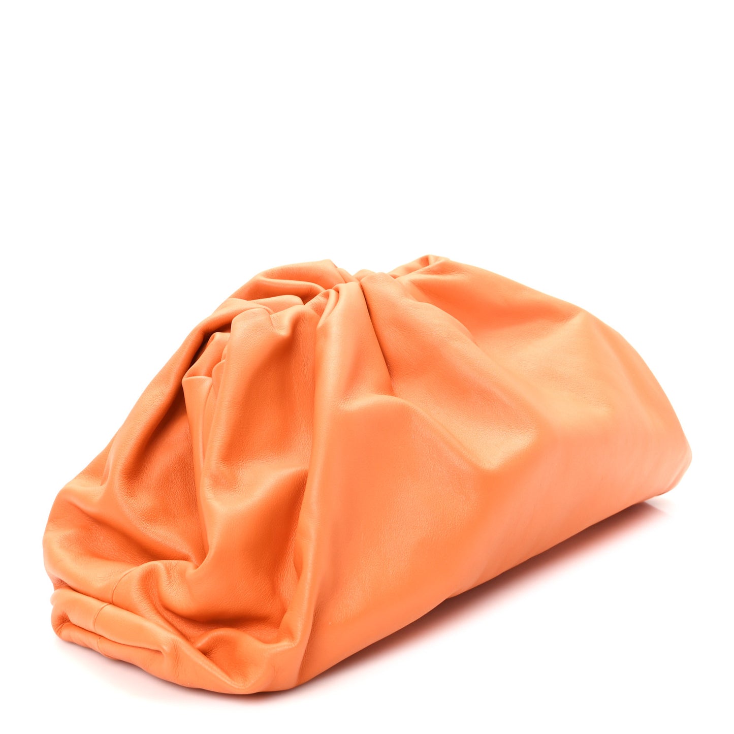 Smooth Butter Calf The Pouch Oversized Clutch Burnt Orange