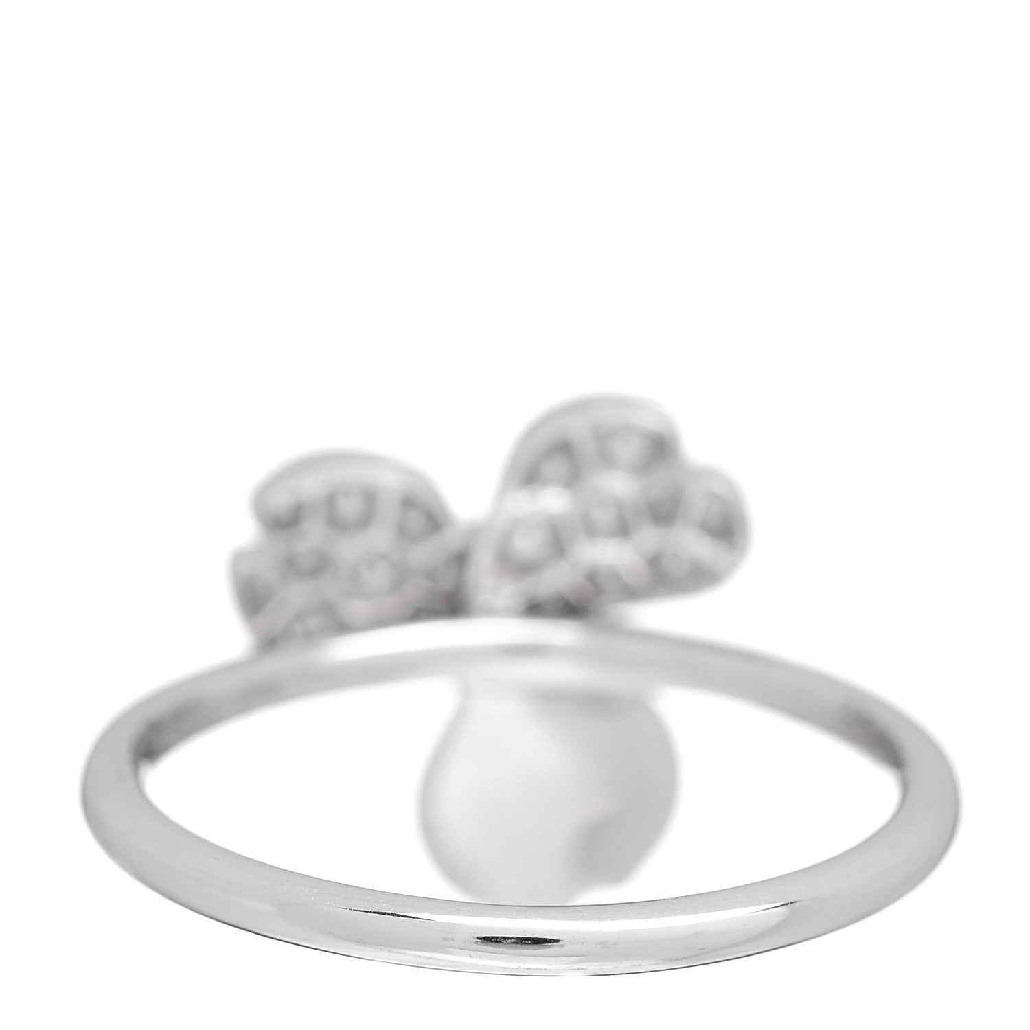 Tiffany Platinum Diamond Paper Flowers Ring 52 6 4 of 5