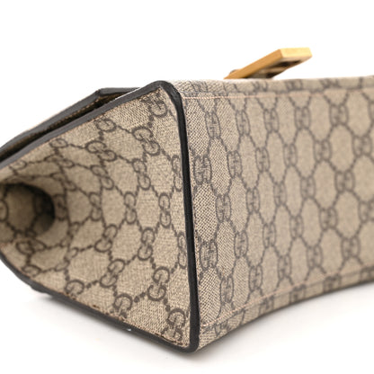 Balenciaga X GUCCI GG Supreme Monogram Small Hourglass Top Handle Bag Beige Ebony 9 of 10