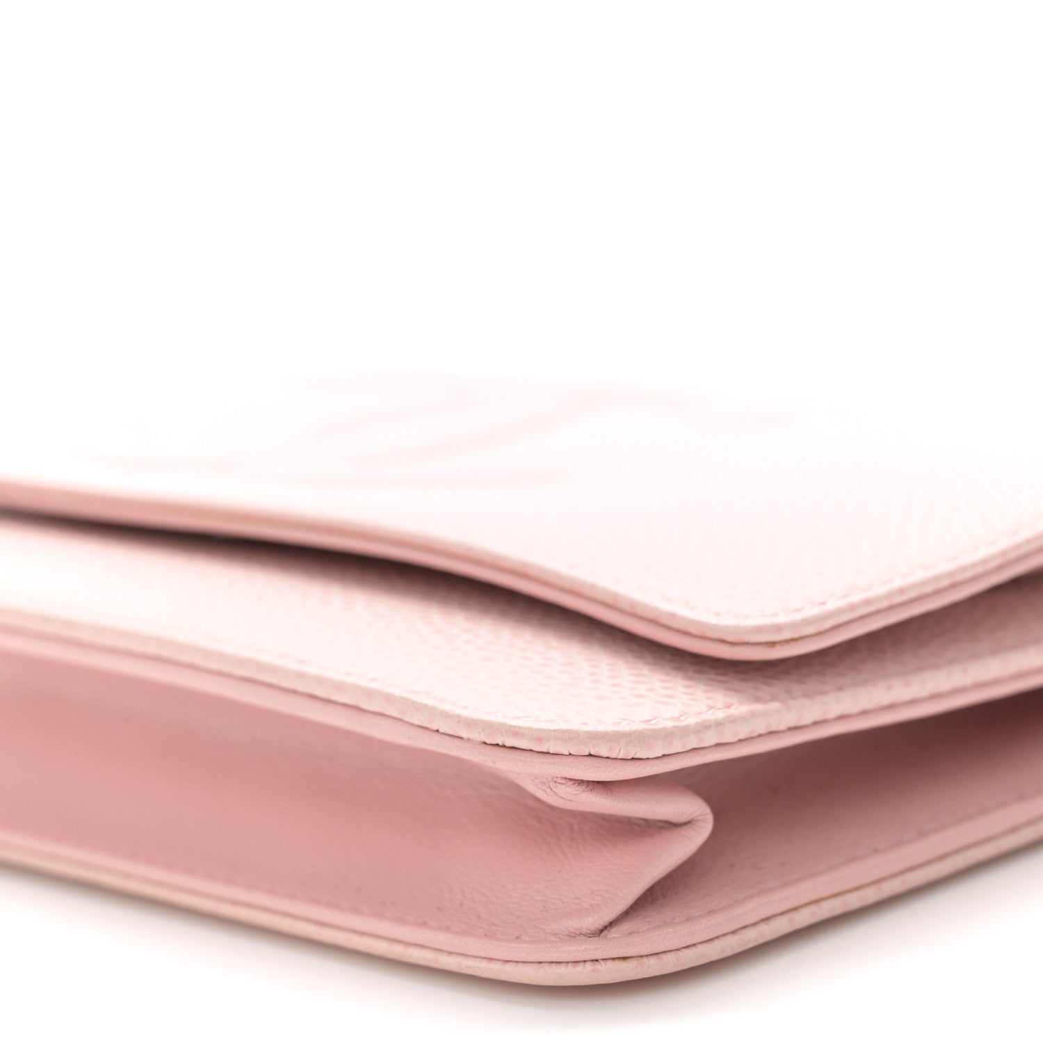 Chanel Caviar Timeless CC Wallet on Chain WOC Pink 11 of 12
