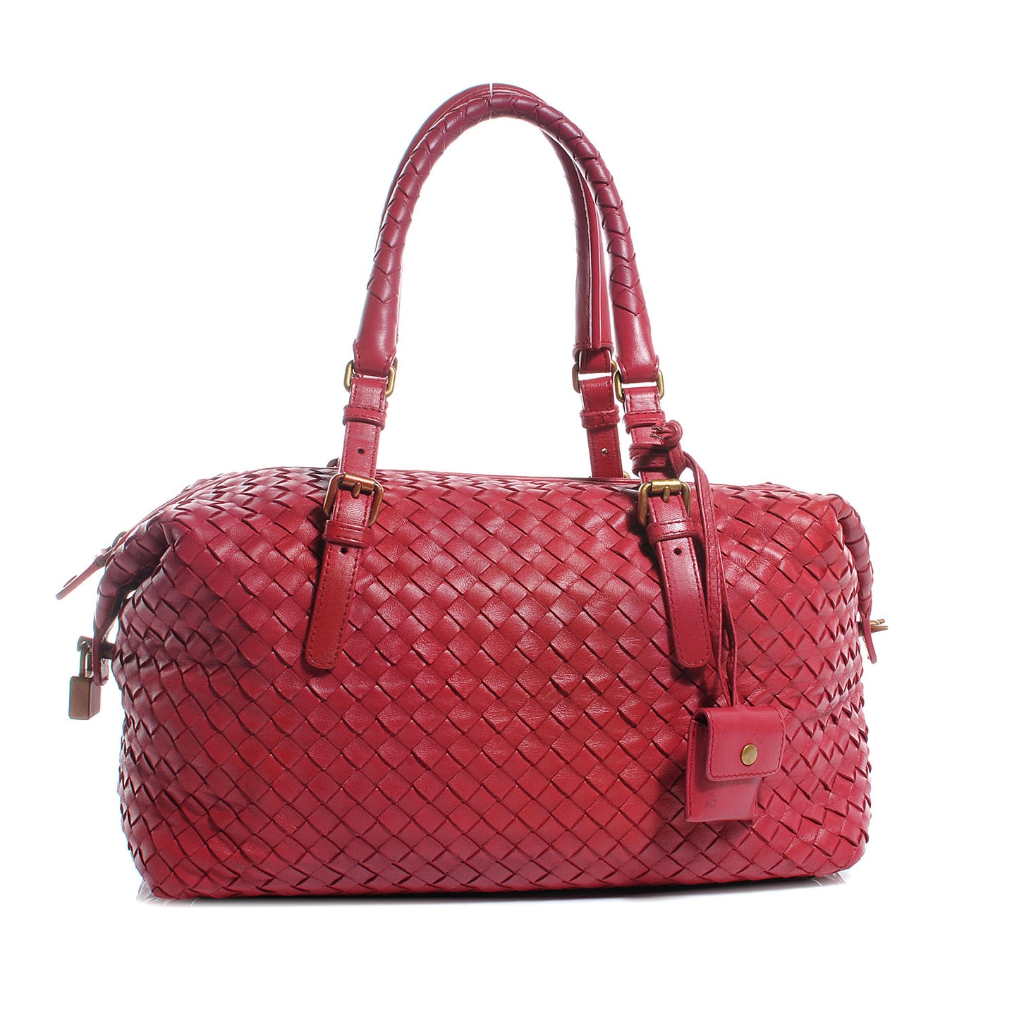 Nappa Intrecciato Montaigne Bag Fuchsia