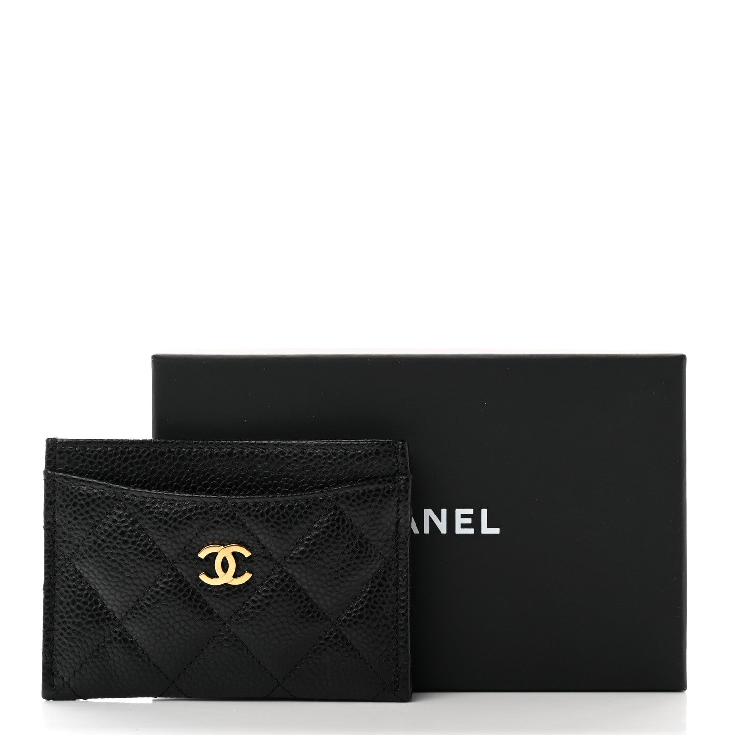 Chanel Caviar Quilted Card Holder Black 9 of 9