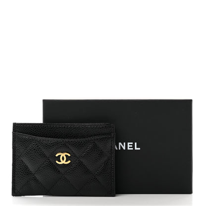 Chanel Caviar Quilted Card Holder Black 9 of 9