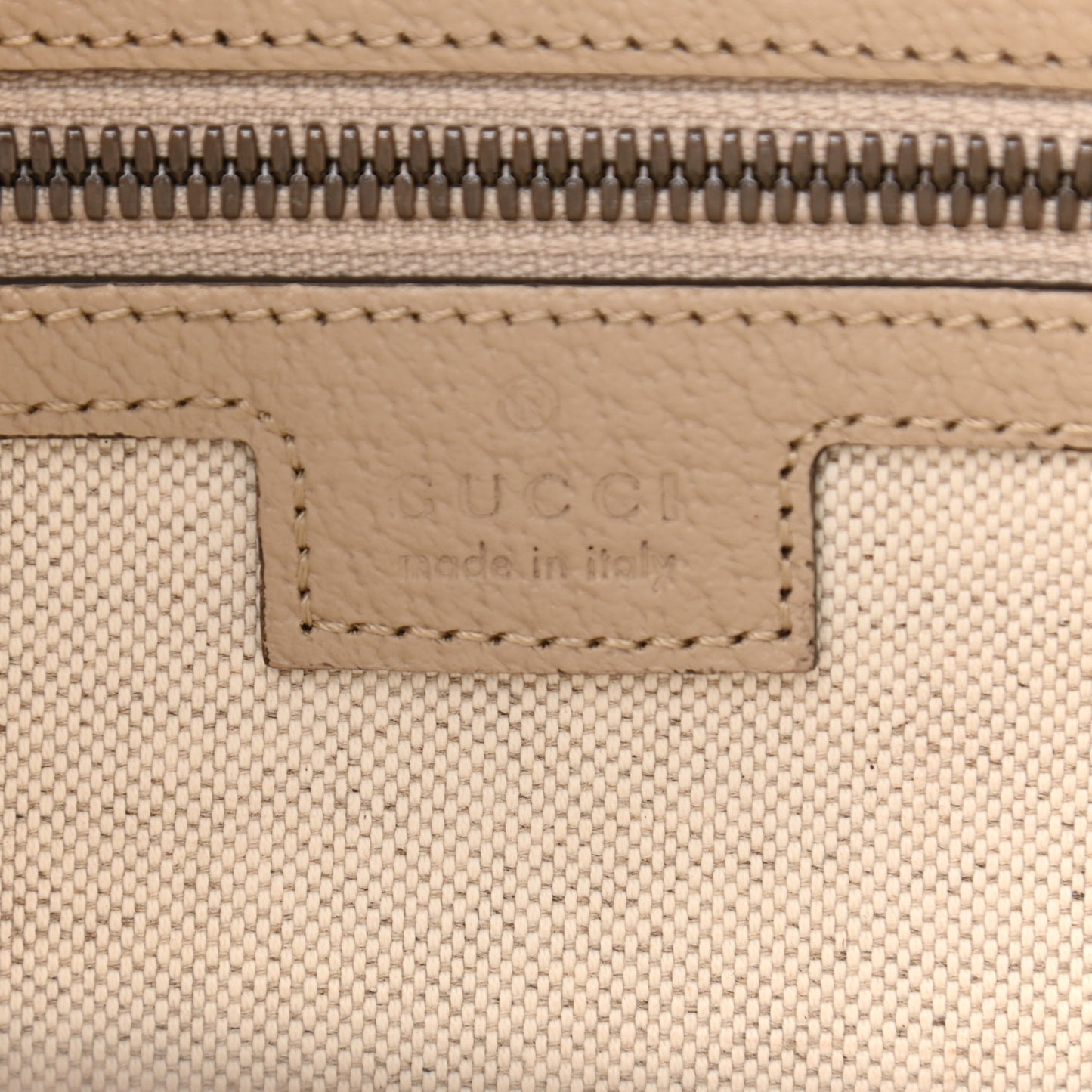GG Supreme Monogram Textured Dollar Calfskin Web Small Ophidia Half Moon Hobo Beige Mystic White Oatmeal