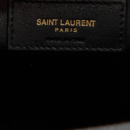 Saint Laurent Grain De Poudre Medium Classic Monogram Kate Satchel Black 7 of 11