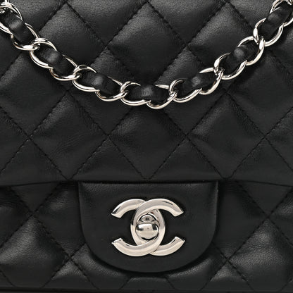 Chanel Lambskin Quilted Mini Square Flap Black 8 of 11