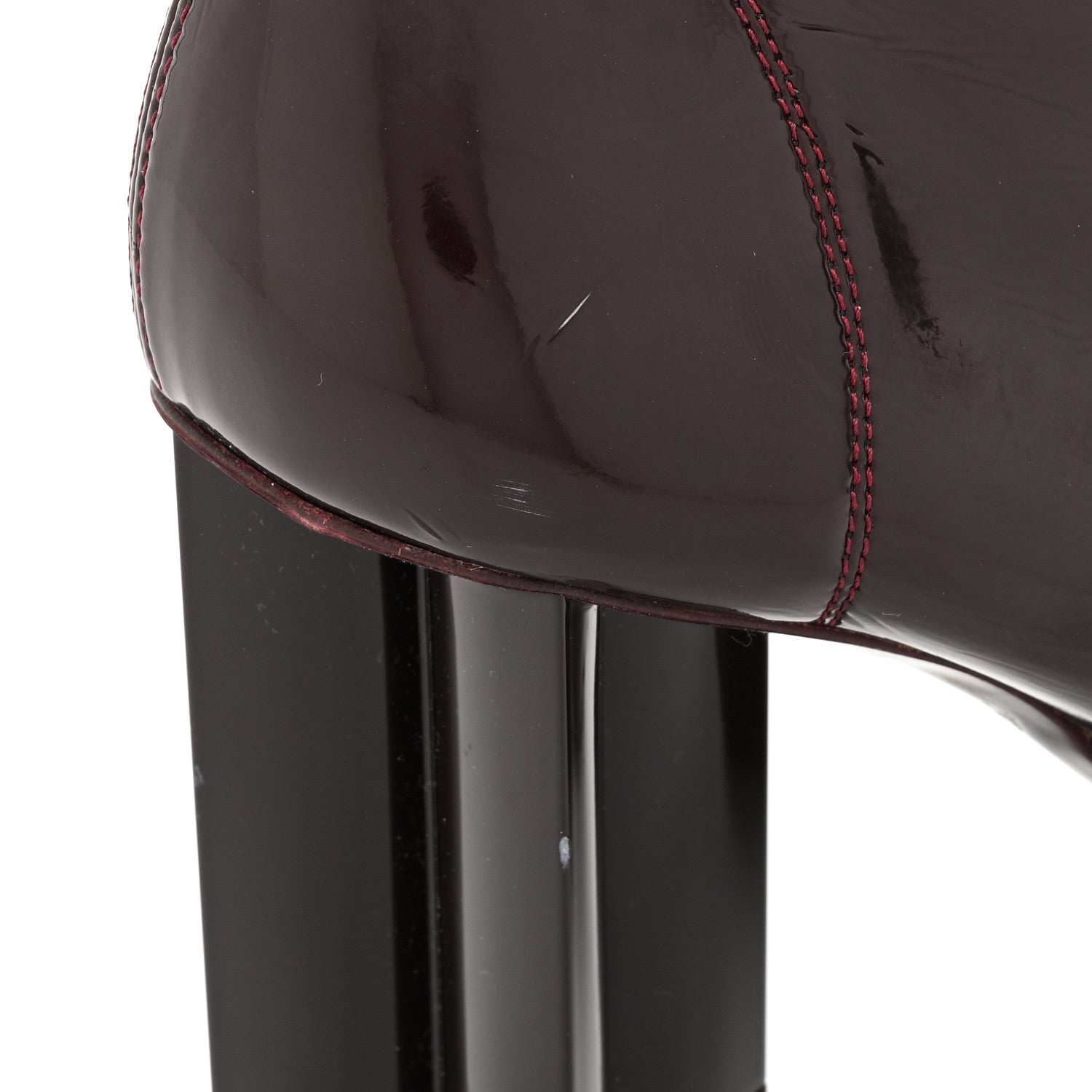 Louis Vuitton Patent Uniformes Silhouette Ankle Boots 36 Bordeaux 11 of 11